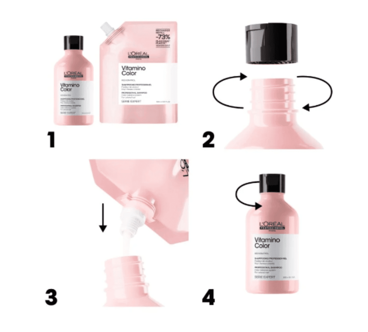 L’Oréal Professionnel Serie Expert Vitamino Color Shampoo Refill 500ml(6)